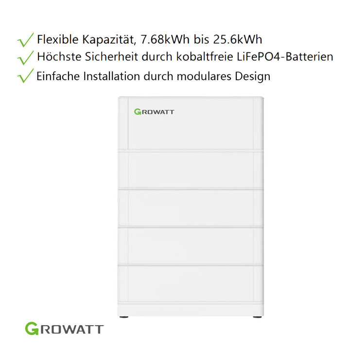 Growatt SPH 10000TL3 BH-UP 10kW Hybrid Wechselrichter 3-phasig & ARK 1 ...